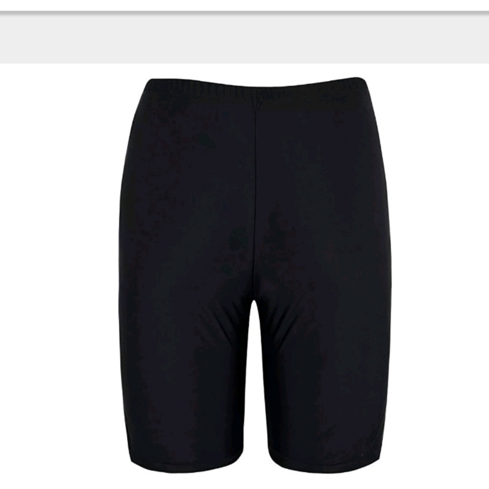 XL Bathing Suit Pants Shorts Modest Black